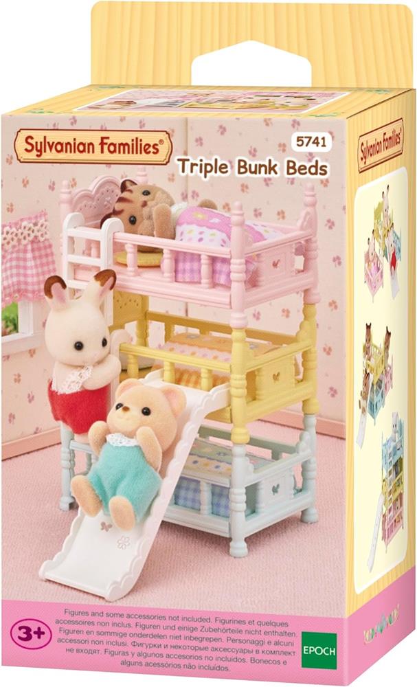 SYLVANIAN FAMILIES LETTO A CASTELLO TRIPLO COLORATO 5741