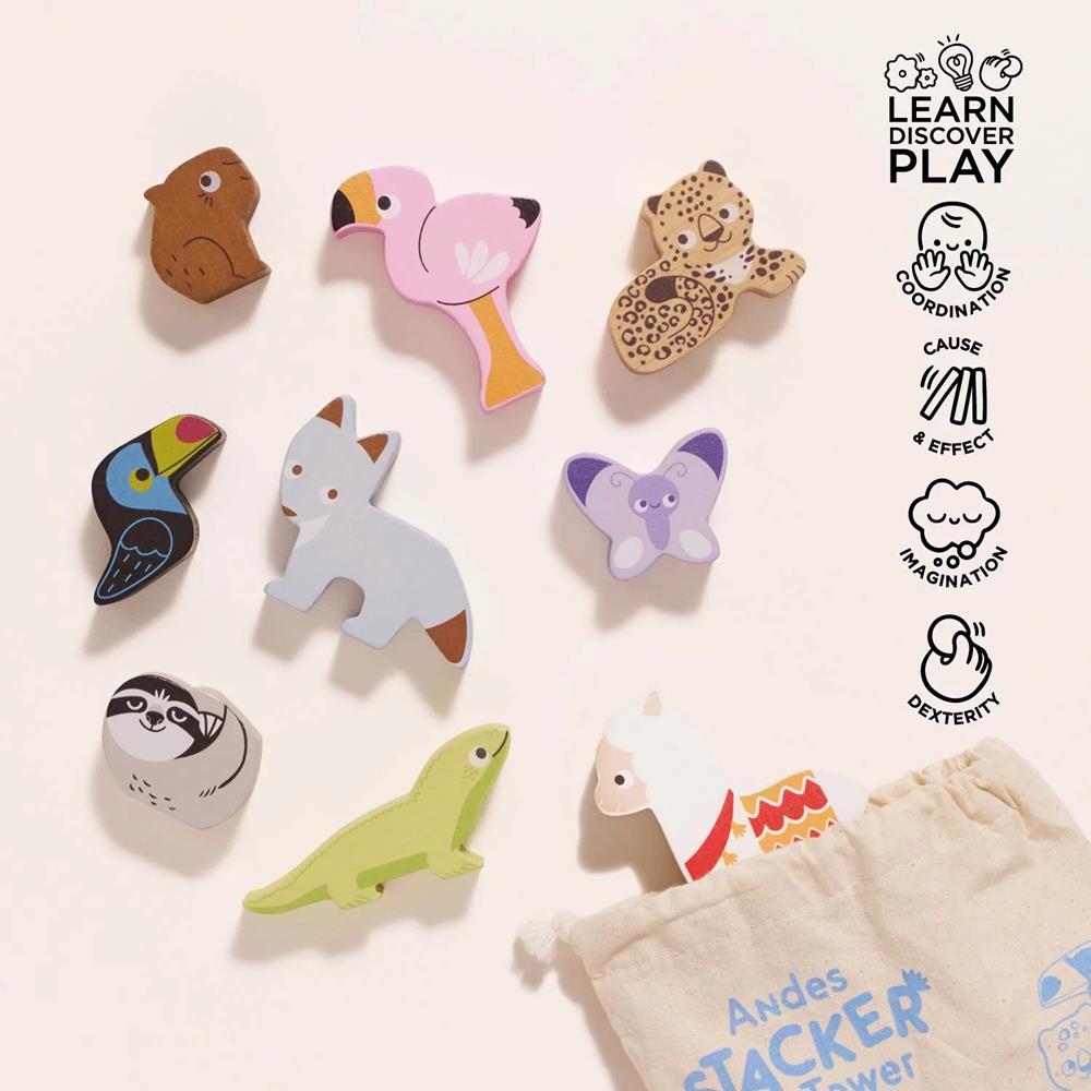 LE TOY VAN ANIMALI DELLE ANDE IMPILABILI PL113