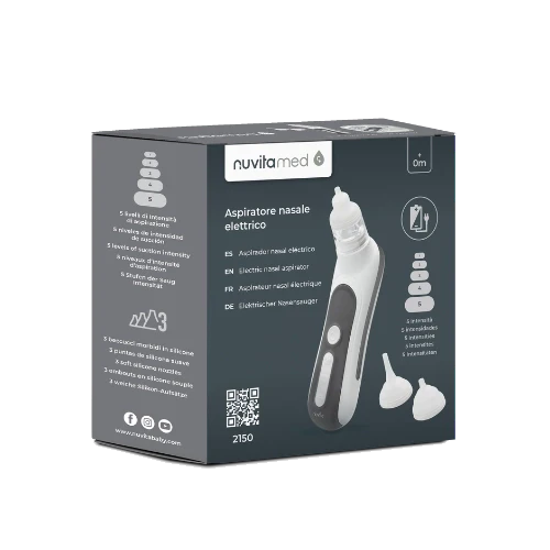 NUVITA ASPIRATORE NASALE ELETTRICO CON BATTERIA RICARICABILE 2150