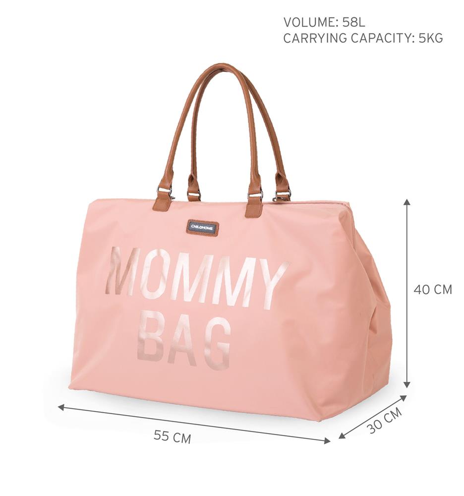 CHILDHOME MOMMY BAG BORSA PER IL CAMBIO - ROSA RAME