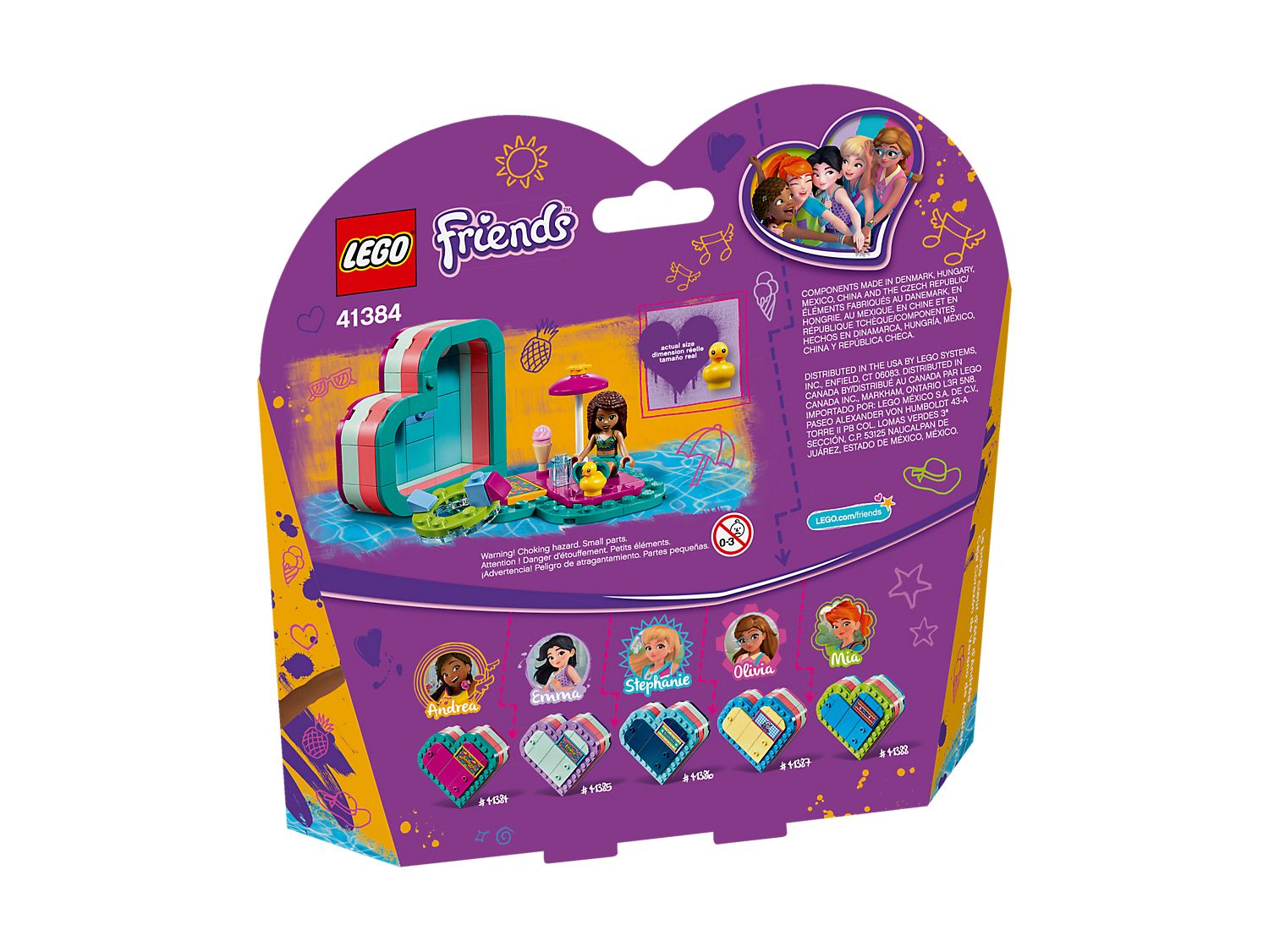 LEGO FRIENDS SCATOLA DEL CUORE DELL'ESTATE DI ANDREA 41384