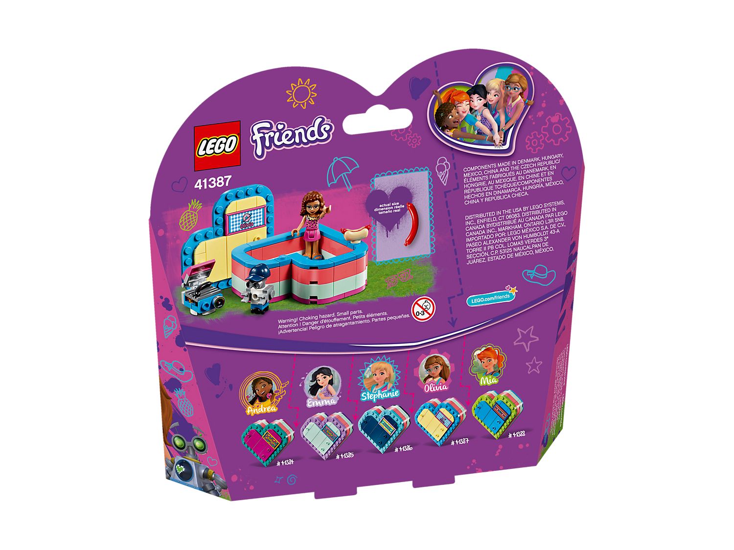 LEGO FRIENDS SCATOLA DEL CUORE DELL'ESTATE DI OLIVIA 41387