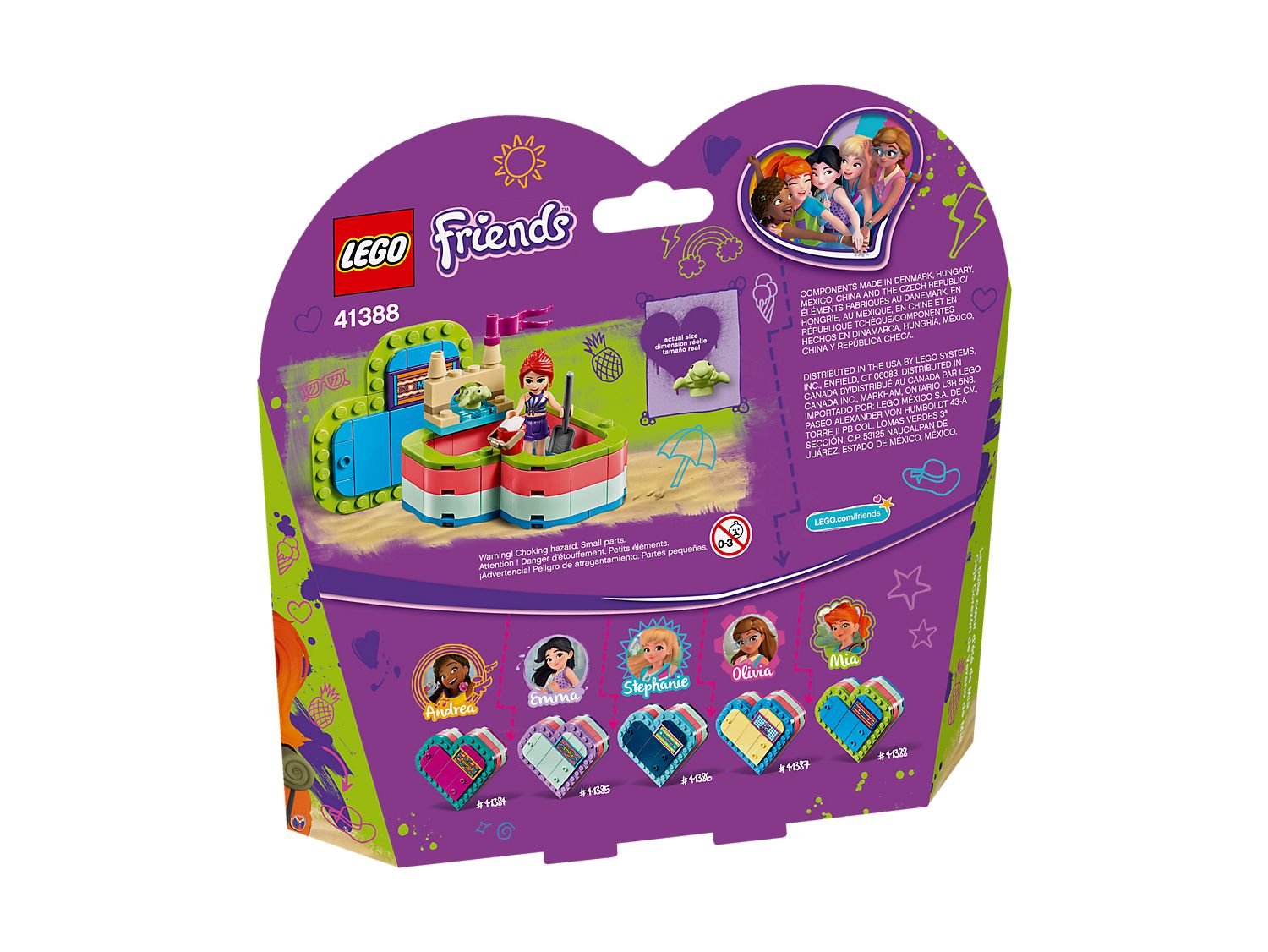 LEGO FRIENDS SCATOLA DEL CUORE DELL'ESTATE DI MIA 41388