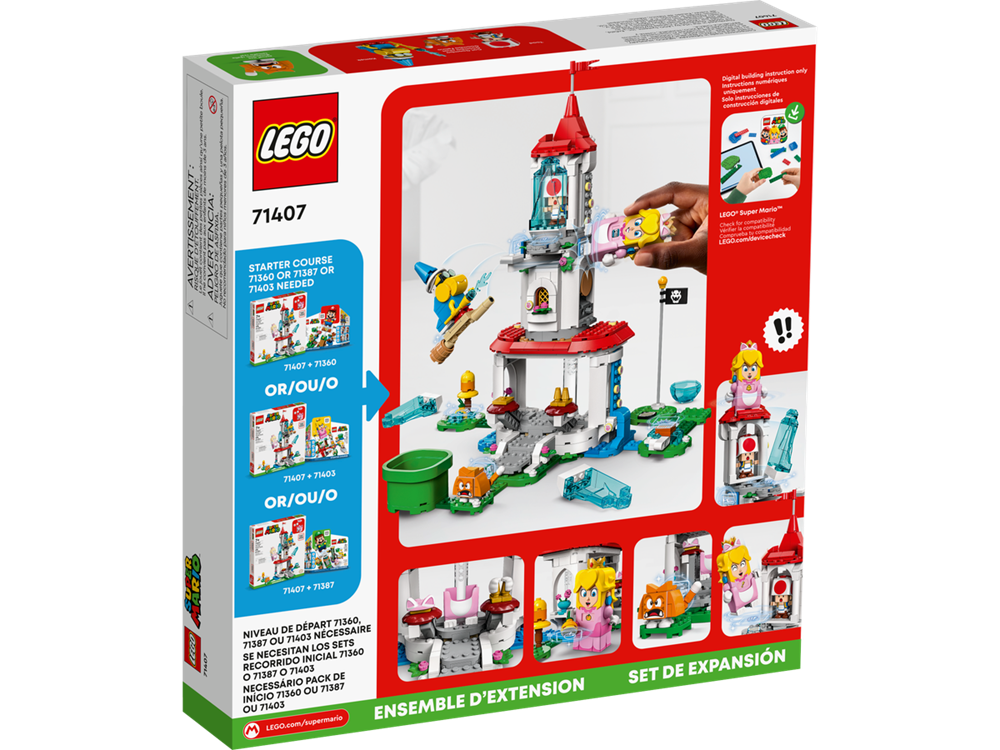 LEGO SUPER MARIO PACK ESPANSIONE COSTUME DI PEACH GATTO E TORRE GHIACCIATA 71407