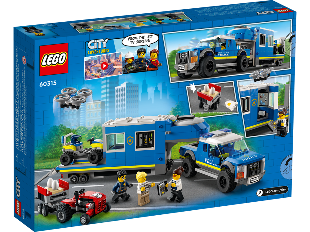 LEGO CITY CAMION CENTRO DI COMANDO DELLA POLIZIA 60315