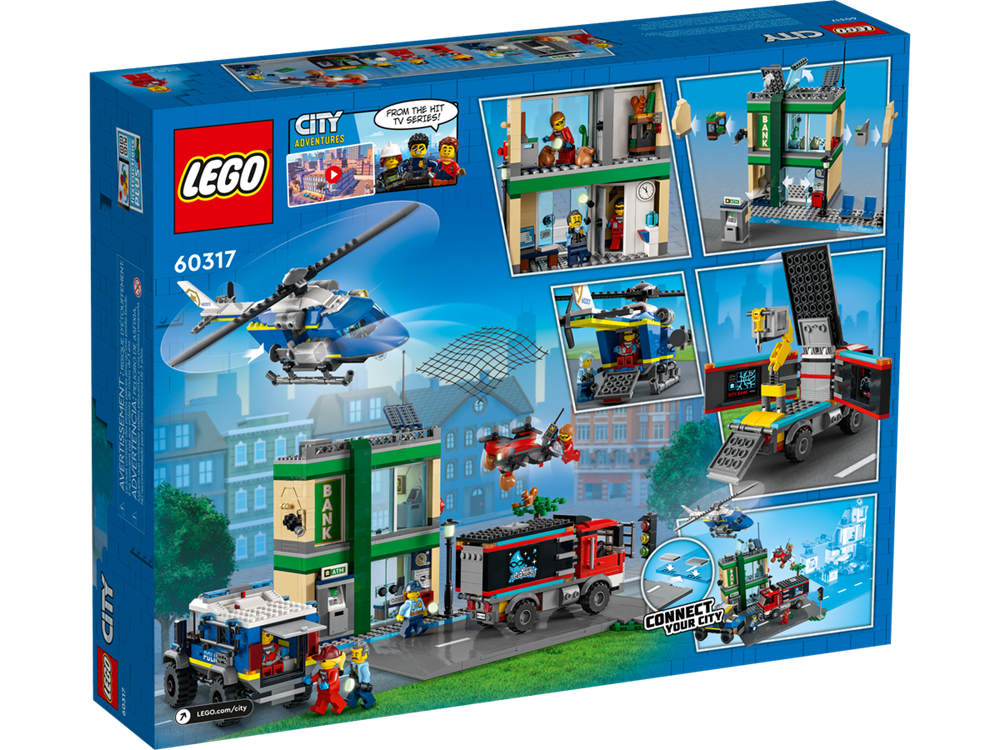 LEGO CITY INSEGUIMENTO DELLA POLIZIA ALLA BANCA 60317