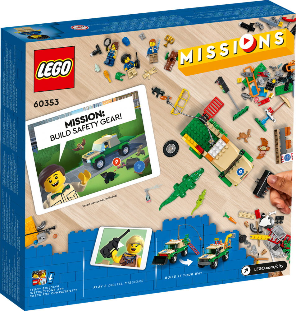 LEGO CITY MISSIONI DI SALVATAGGIO ANIMALE 60353