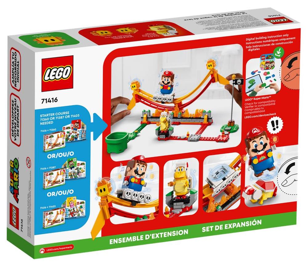 LEGO SUPER MARIO PACK DI ESPANSIONE GIRO SULL’ONDA LAVICA 71416