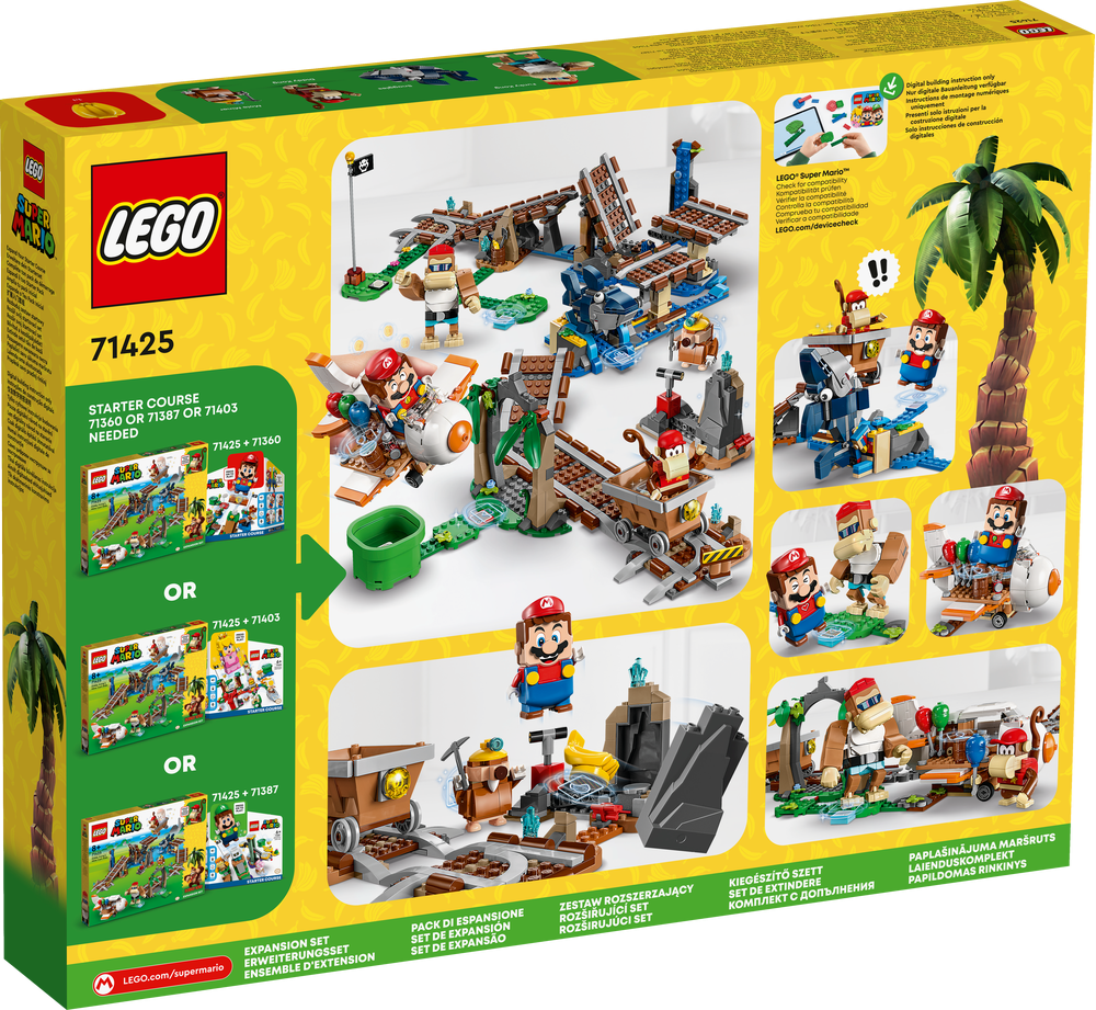 LEGO SUPER MARIO PACK DI ESPANSIONE CORSA NELLA MINIERA DI DIDDY KONG 71425