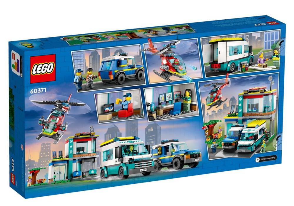 LEGO CITY QUARTIER GENERALE VEICOLI D’EMERGENZA 60371