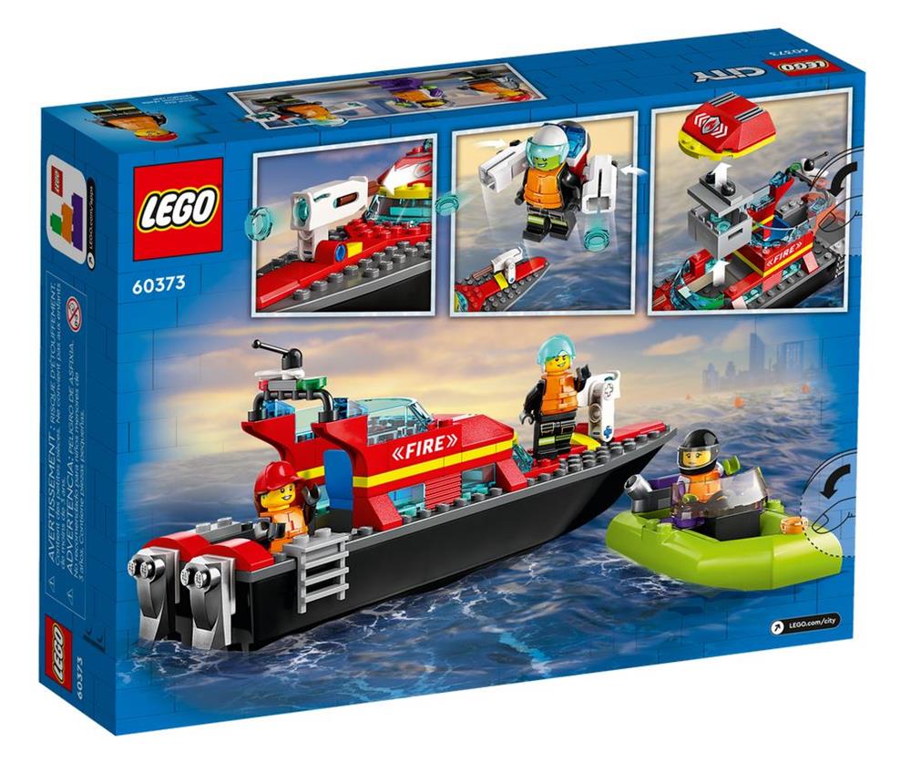 LEGO CITY BARCA DI SOCCORSO ANTINCENDIO 60373