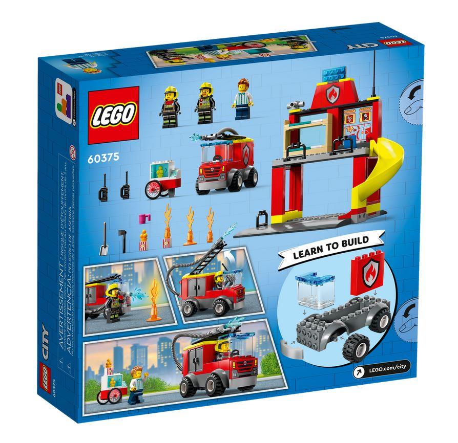 LEGO CITY CASERMA DEI POMPIERI E AUTOPOMPA 60375