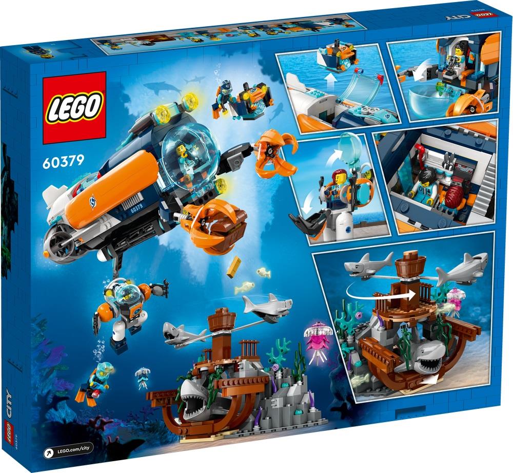 LEGO CITY EXPLORATION SOTTOMARINO PER ESPLORAZIONI ABISSALI 60379