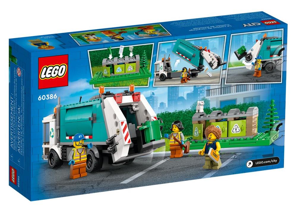 LEGO CITY CAMION PER IL RICICLAGGIO DEI RIFIUTI 60386