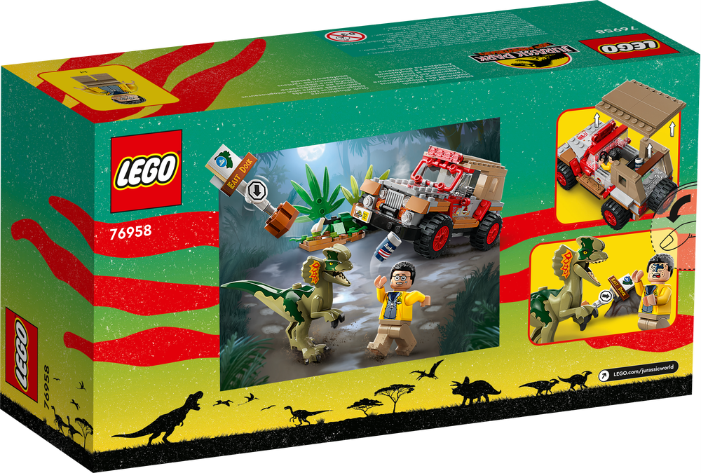 LEGO JURASSIC WORLD L’AGGUATO DEL DILOFOSAURO 76958