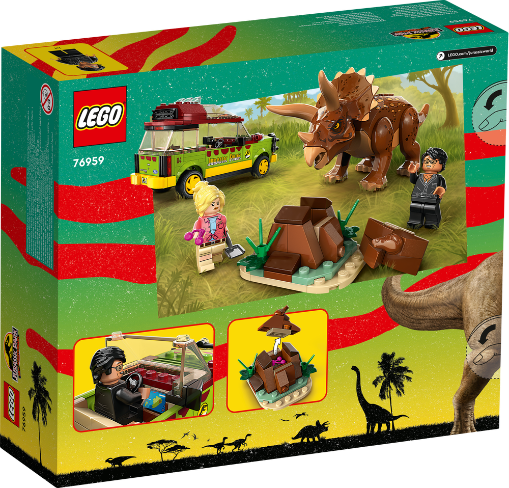 LEGO JURASSIC WORLD LA RICERCA DEL TRICERATOPO 76959