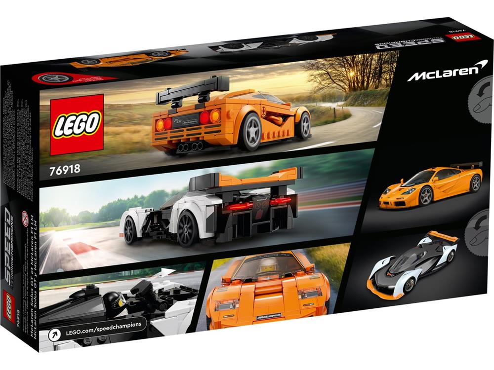 LEGO SPEED CHAMPIONS MCLAREN SOLUS GT & MCLAREN F1 LM 76918