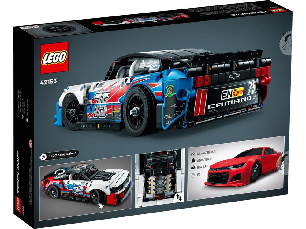 LEGO TECHNIC NASCAR NEXT GEN CHEVROLET CAMARO ZL1 42153