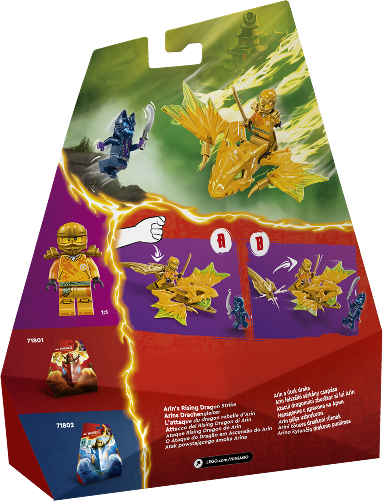 LEGO NINJAGO ATTACCO DEL RISING DRAGON DI ARIN 71803