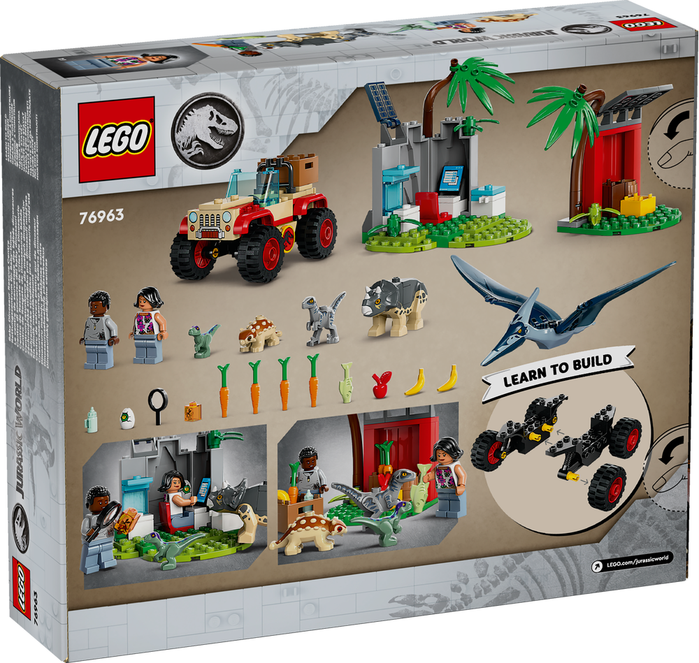 LEGO JURASSIC WORLD CENTRO DI SOCCORSO DEI BABY DINOSAURI 76963