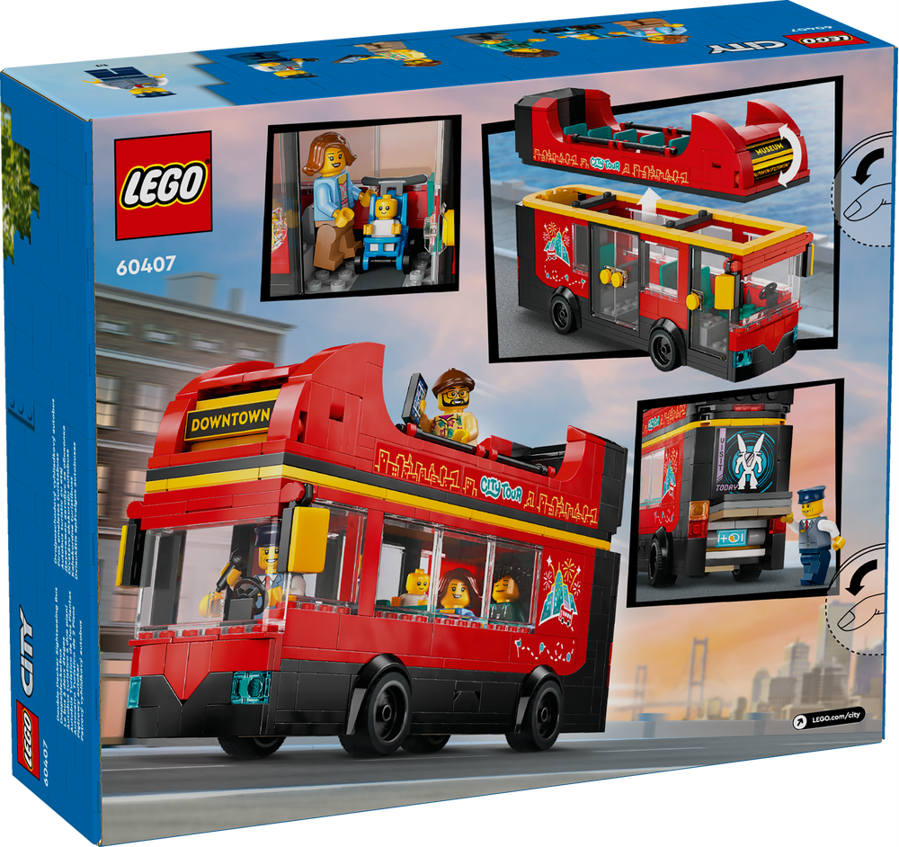 LEGO CITY AUTOBUS TURISTICO ROSSO A DUE PIANI 60407