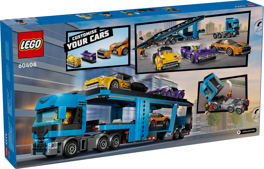 LEGO CITY CAMION TRASPORTATORE CON AUTO SPORTIVE 60408