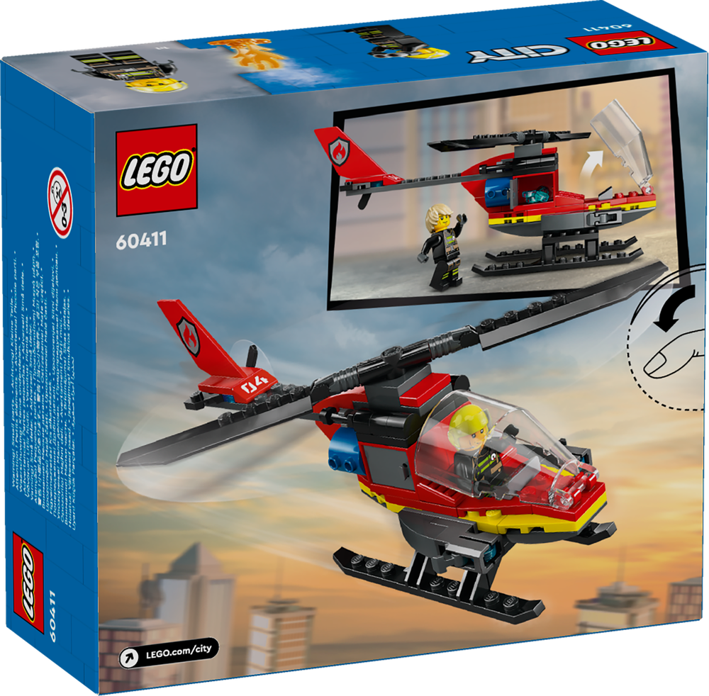 LEGO CITY ELICOTTERO DEI POMPIERI 60411