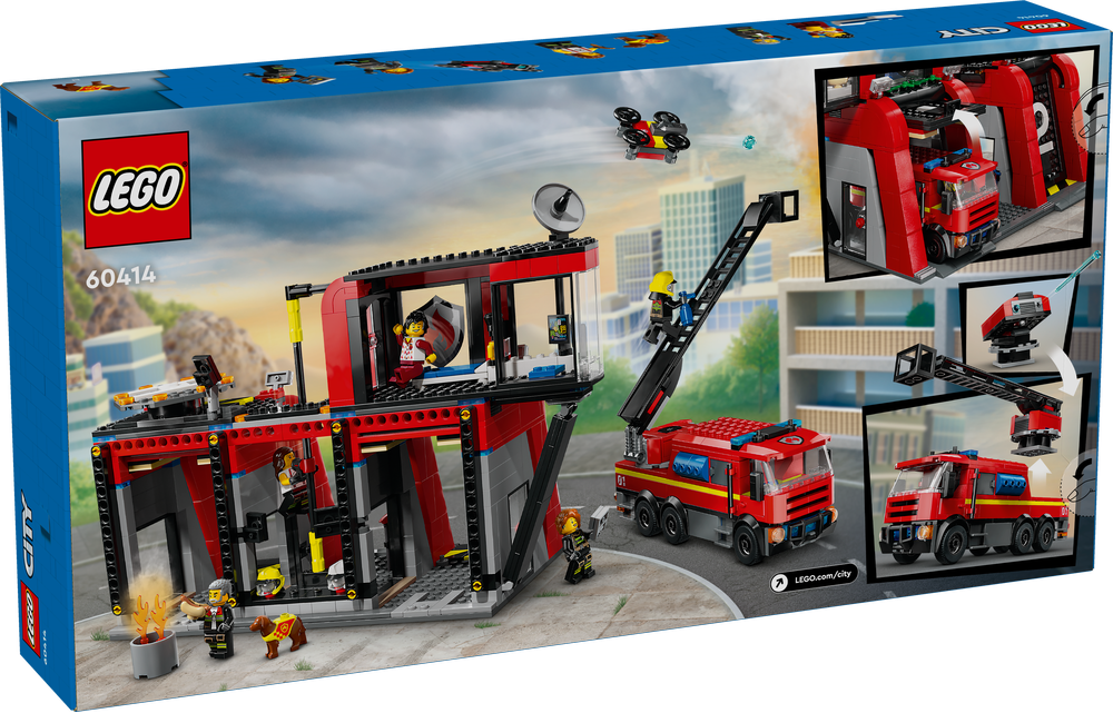 LEGO CITY CASERMA DEI POMPIERI E AUTOPOMPA 60414