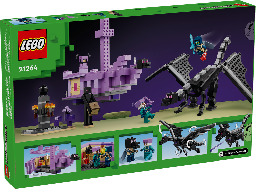 LEGO MINECRAFT L’ENDERDRAGO E LA NAVE DELL’END 21264