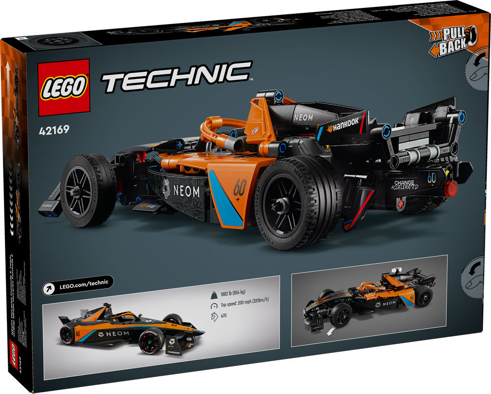 LEGO TECHNIC NEOM MCLAREN FORMULA E RACE CAR 42169