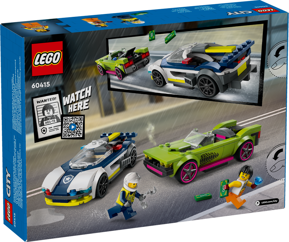 LEGO CITY INSEGUIMENTO DELLA MACCHINA DA CORSA 60415