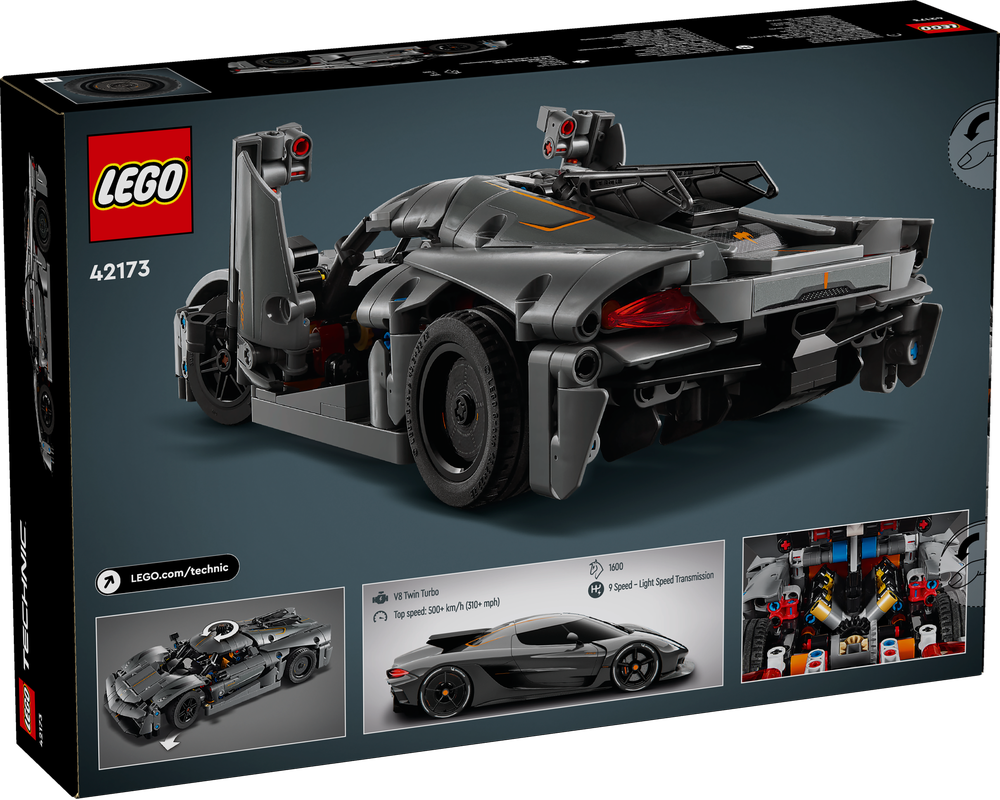 LEGO TECHNIC HYPERCAR KOENIGSEGG JESKO ABSOLUT GRIGIA 42173