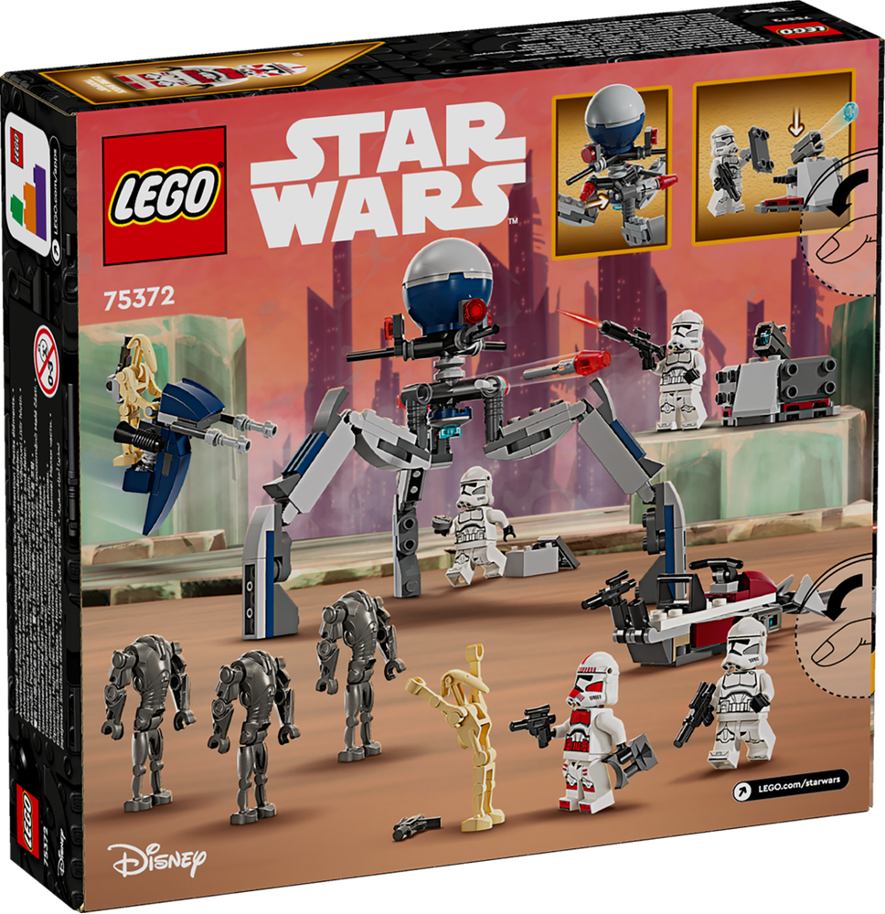 LEGO STAR WARS BATTLE PACK CLONE TROOPER™ E BATTLE DROID™ 75372