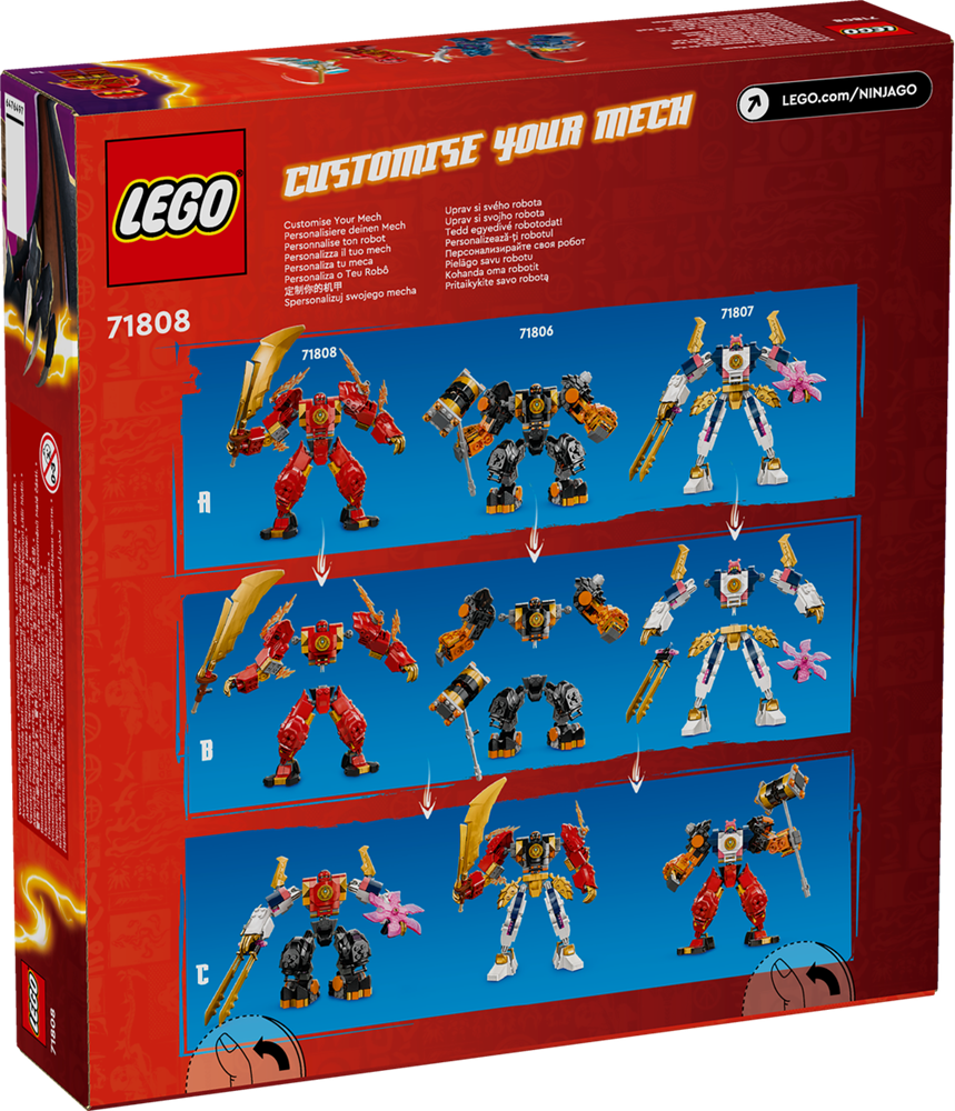 LEGO NINJAGO MECH ELEMENTO FUOCO DI KAI 71808