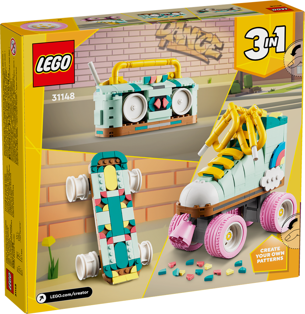 LEGO CREATOR PATTINO A ROTELLE RETRÒ 31148