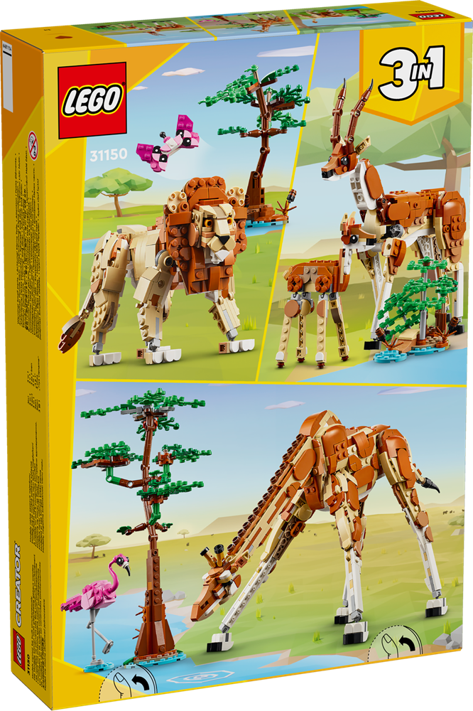 LEGO CREATOR ANIMALI DEL SAFARI 31150