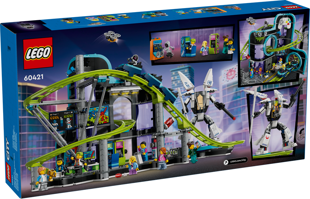 LEGO CITY MONTAGNE RUSSE DI ROBOT WORLD 60421