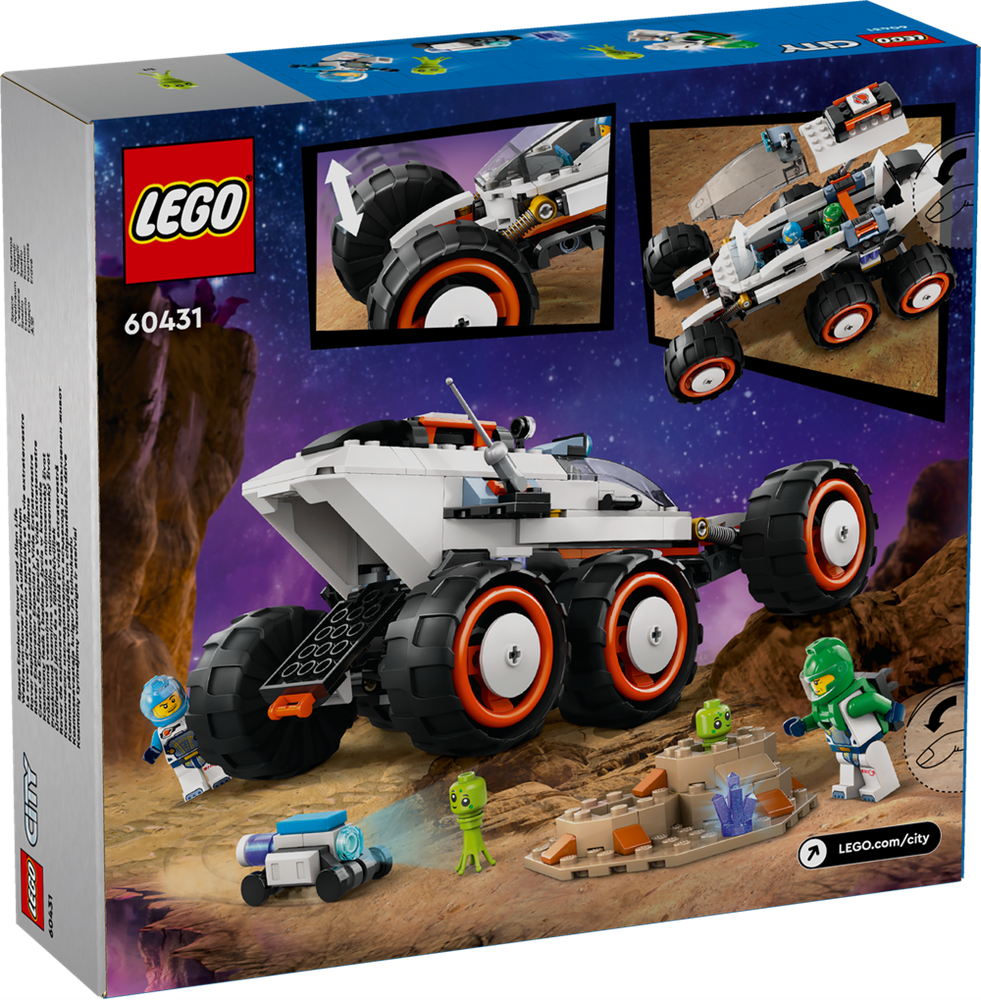 LEGO CITY ROVER ESPLORATORE SPAZIALE E VITA ALIENA 60431