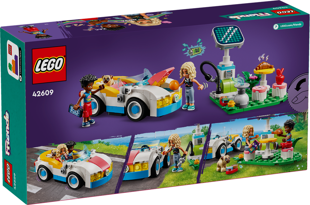 LEGO FRIENDS AUTO ELETTRICA E CARICABATTERIE 42609