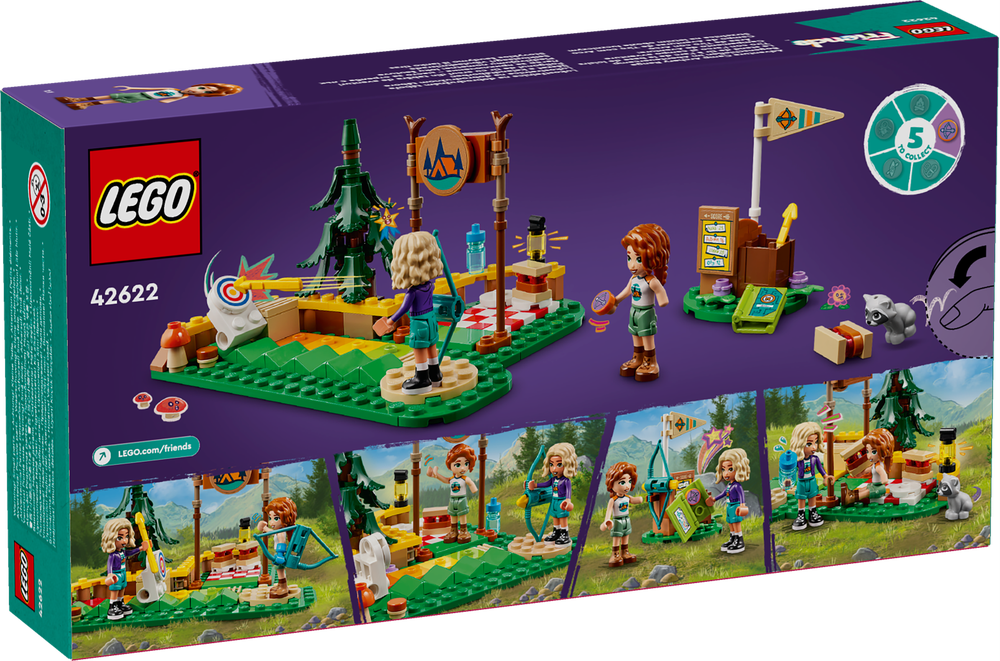 LEGO FRIENDS TIRO CON L’ARCO AL CAMPO AVVENTURE 42622