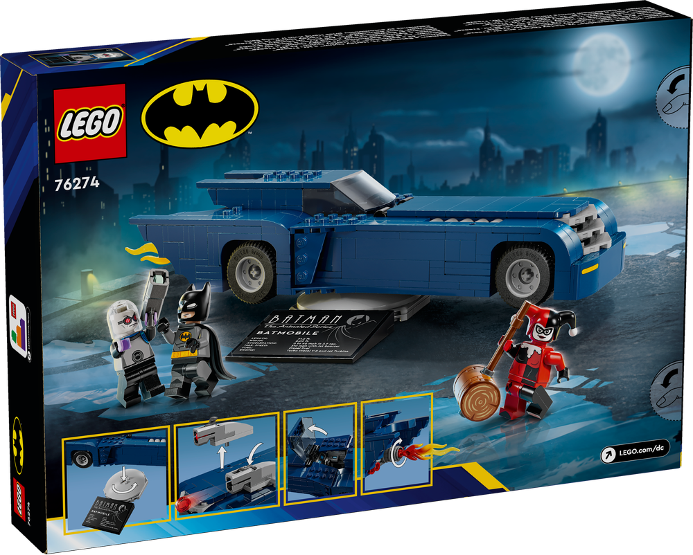 LEGO SUPER HEROES BATMAN CON BATMOBILE VS. HARLEY QUINN E MR. FREEZE 76274