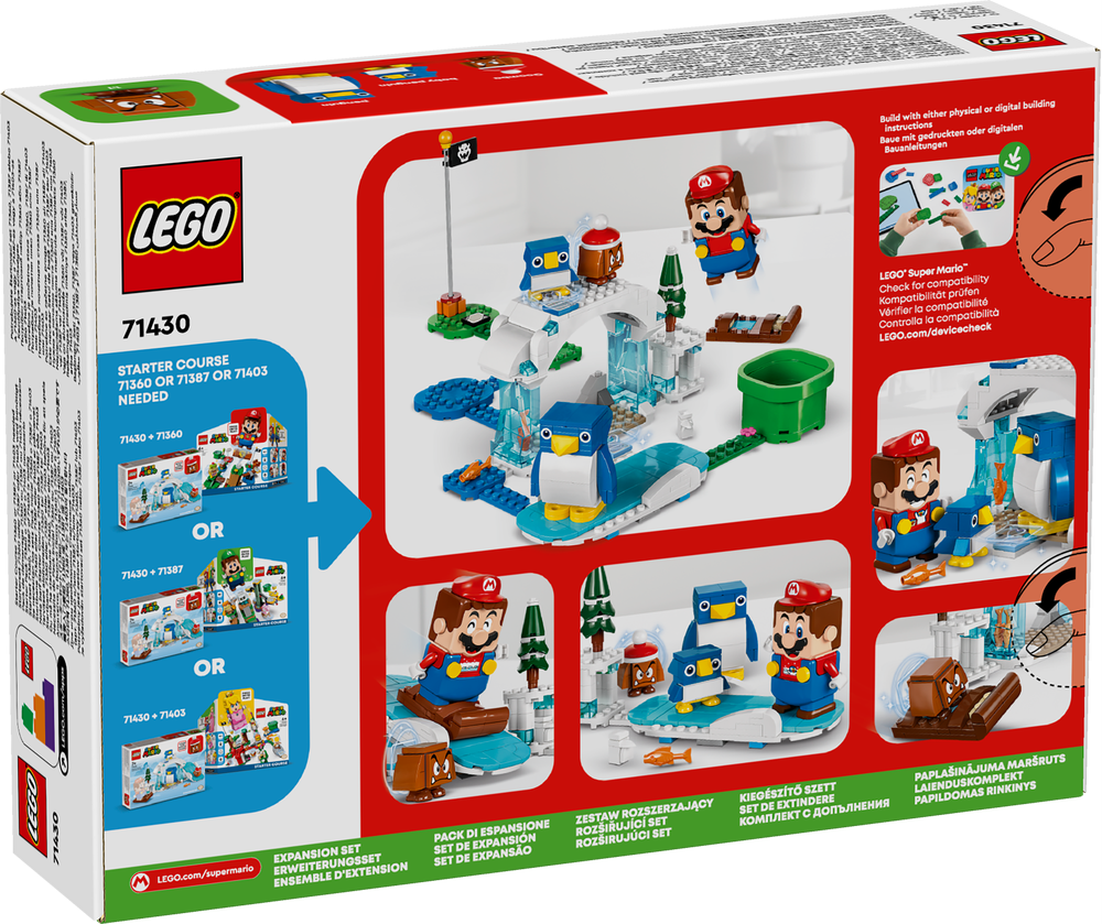 LEGO SUPER MARIO PACK DI ESPANSIONE LA SETTIMANA BIANCA DELLA FAMIGLIA PINGUOTTO 71430