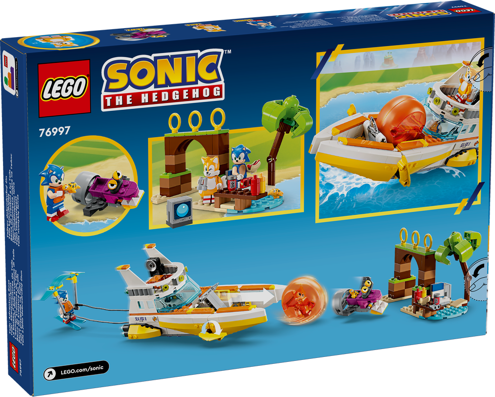 LEGO SONIC L’AEROSCAFO DELLE AVVENTURE DI TAILS 76997