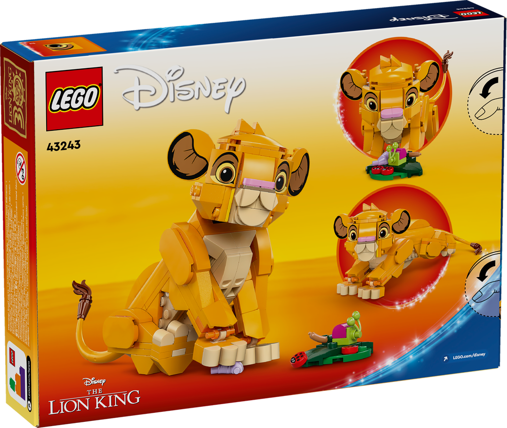 LEGO DISNEY CLASSIC SIMBA IL CUCCIOLO DEL RE LEONE 43243