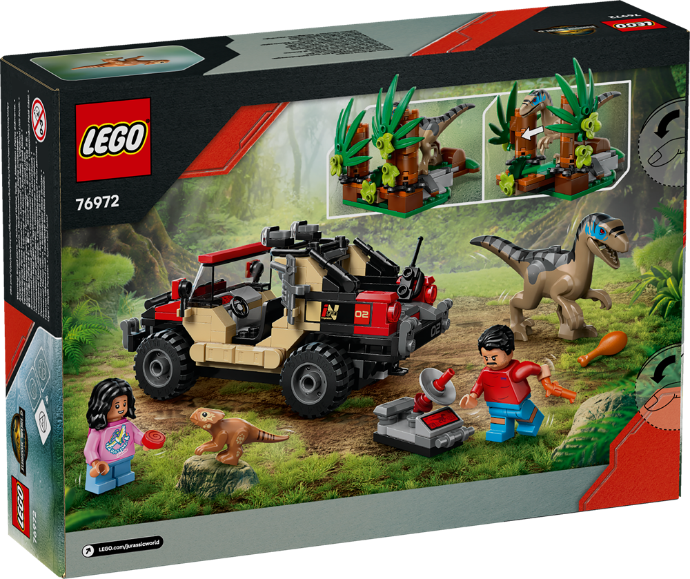 LEGO JURASSIC WORLD FUGA DAL RAPTOR SUL FUORISTRADA 76972
