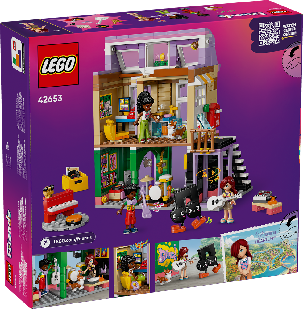 LEGO LEGO FRIENDS NEGOZIO DI MUSICA E APPARTAMENTO 42653
