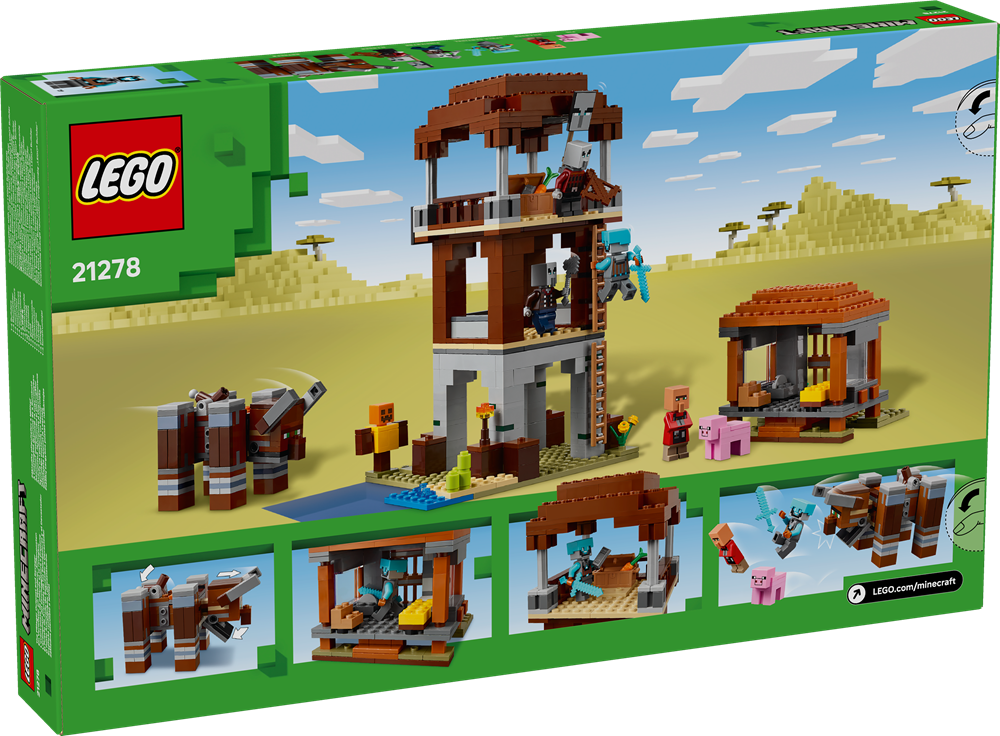 LEGO MINECRAFT L’AVAMPOSTO DEL SACCHEGGIATORE E PREDONE 21278
