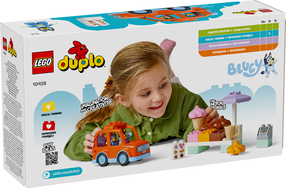 LEGO DUPLO BLUEY VISITA ALLA GELATERIA DI BLUEY 10458