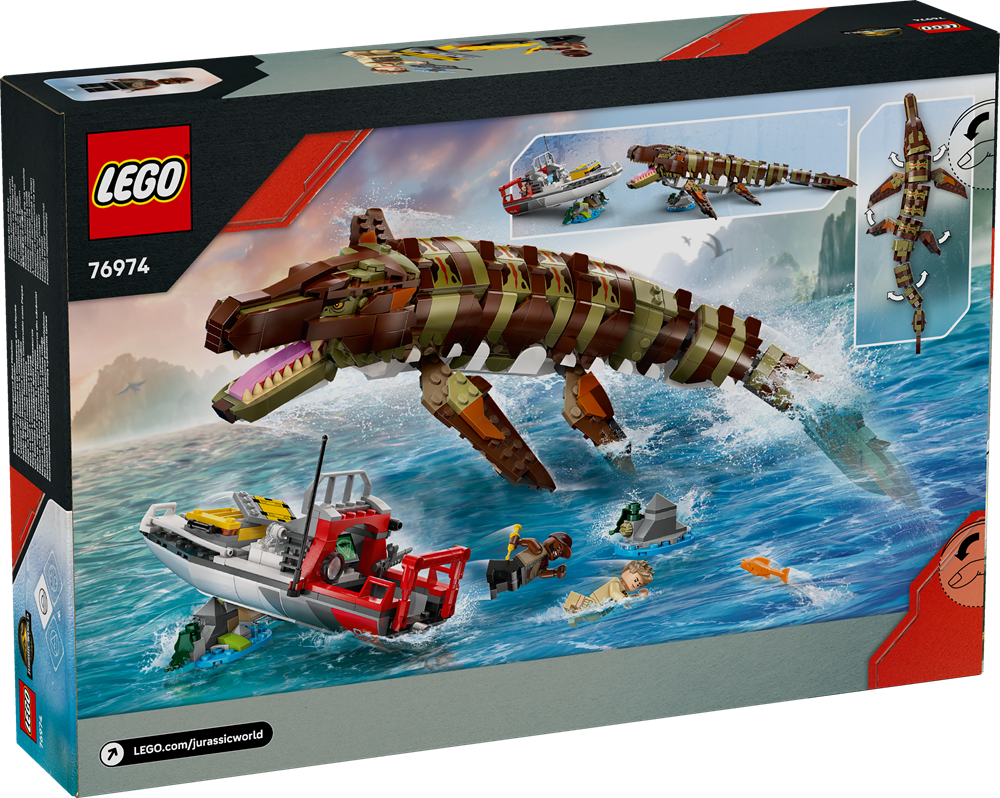 LEGO JURASSIC WORLD L’ATTACCO DEL MOSASAURO IN MATTONCINI 76974