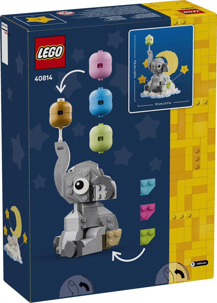 LEGO ICONIC ELEFANTINO TRA LE STELLE 40814